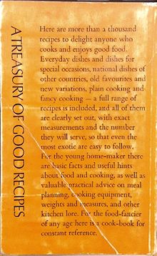 83 - A Treasury of Good Recipes - back cover